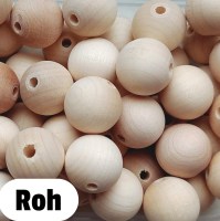 Holzperlen 18mm roh